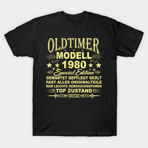 OLDTIMER MODELL BAUJAHR 1980 T-Shirt by SinBle